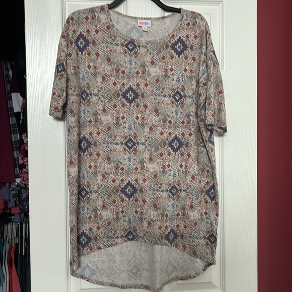 Lularoe Indian print hi lo shirt size xs - Picture 1 of 6